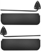 1948-1952 Ford Pickup Black Sunvisor SET