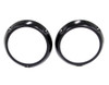 1966-1970 Bronco Headlight Bezels in Primer Sold as a Pair