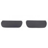 Black Sun Visor and Black Rod 4 Pc Set- 73-91 Chevy GMC Truck