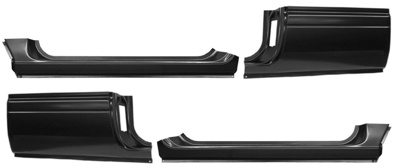 1994-2001 Dodge Ram Outer Rocker Panel & Cab Corner 4 Piece Set (2 Door Extended Cab)