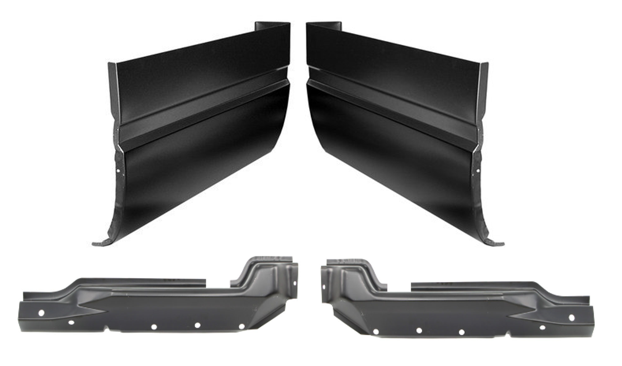 1988-1998 Chevy Gmc Pickup Outer & Inner Cab Corner Set For 2 Door Extended Cab