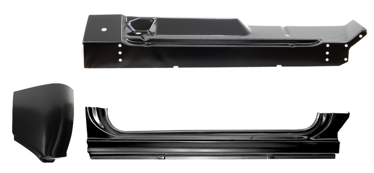 Rh 1960-1966 Chevy Gmc Pickup Rocker Panel Outer Floor Cab Corner Set