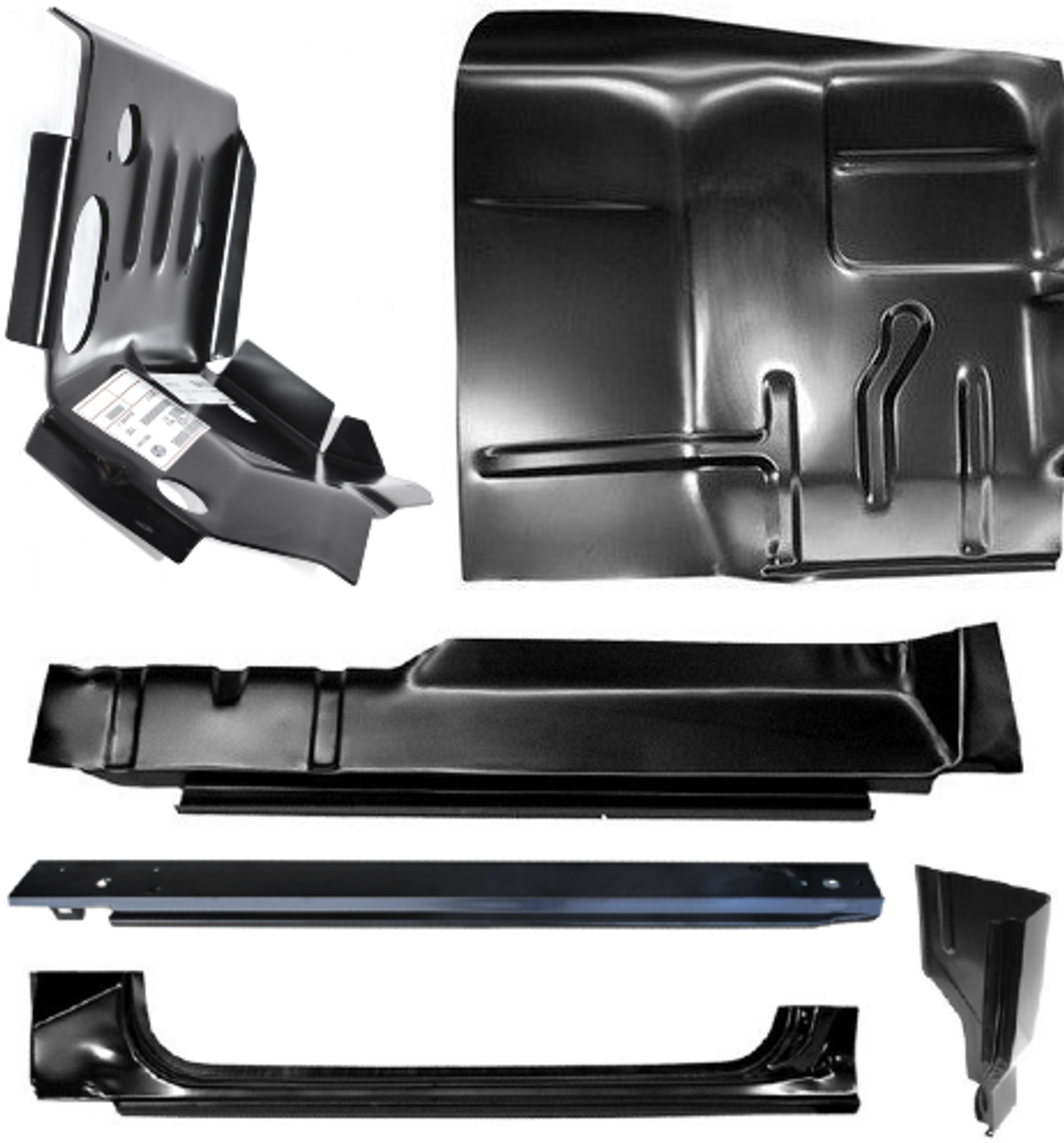 Lh - 1987-1996 Ford Pickup 6 Piece Cab Repair Kit (2 Door Standard Cab)