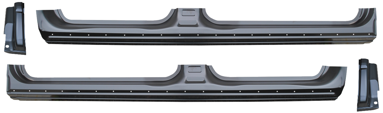 Lh Rh - 2009-2014 Ford Pickup F150 Rocker Panels & Cab Corners (4 Door Crew Cab)