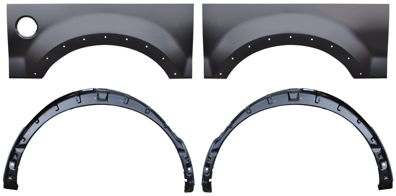 Lh & Rh - 2004-2008 Ford Pickup F150 Rear Wheelarch & Wheelhouse (With Molding Holes)