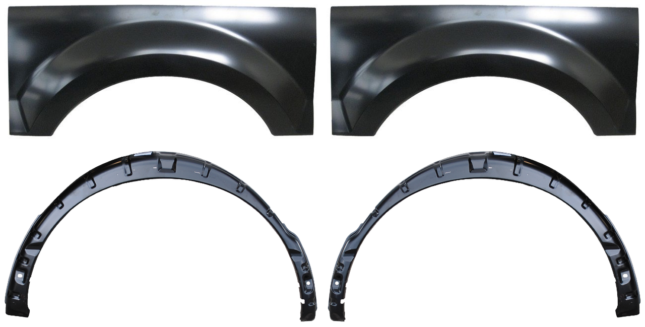 Lh & Rh - 2004-2008 Ford Pickup F150 Rear Wheelarch & Wheelhouse (W/O Molding Holes)