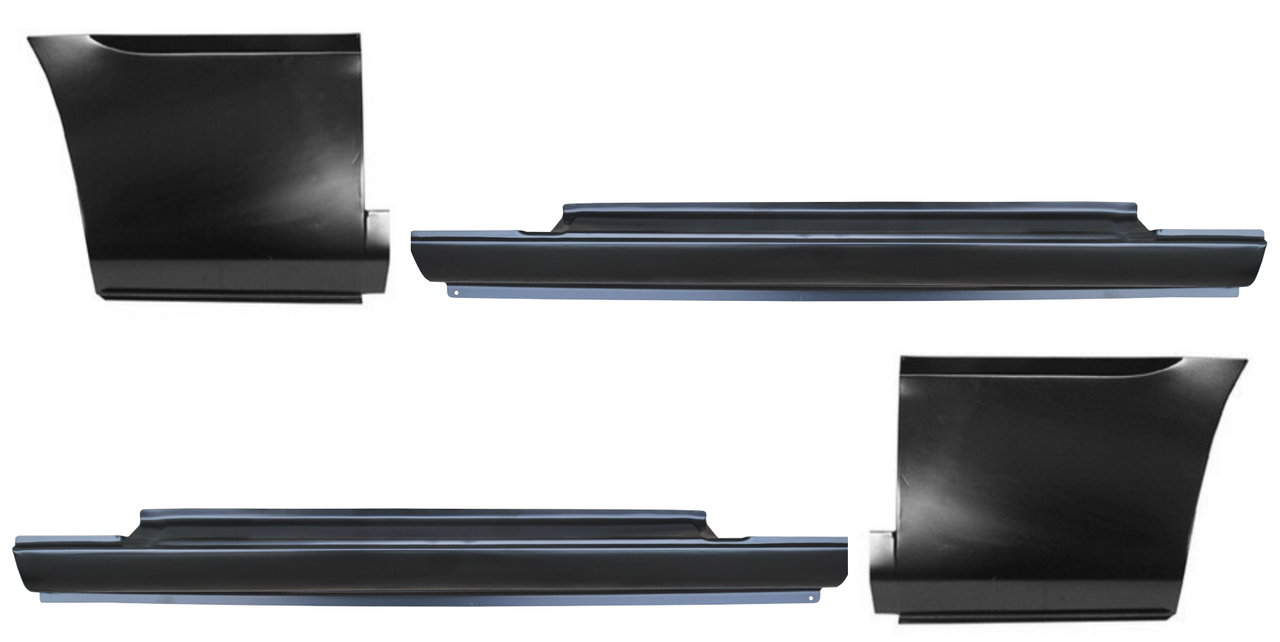 Lh & Rh - 1972-1993 Ramcharger & Trailduster Rocker Panels w/ Quarter Front Sections