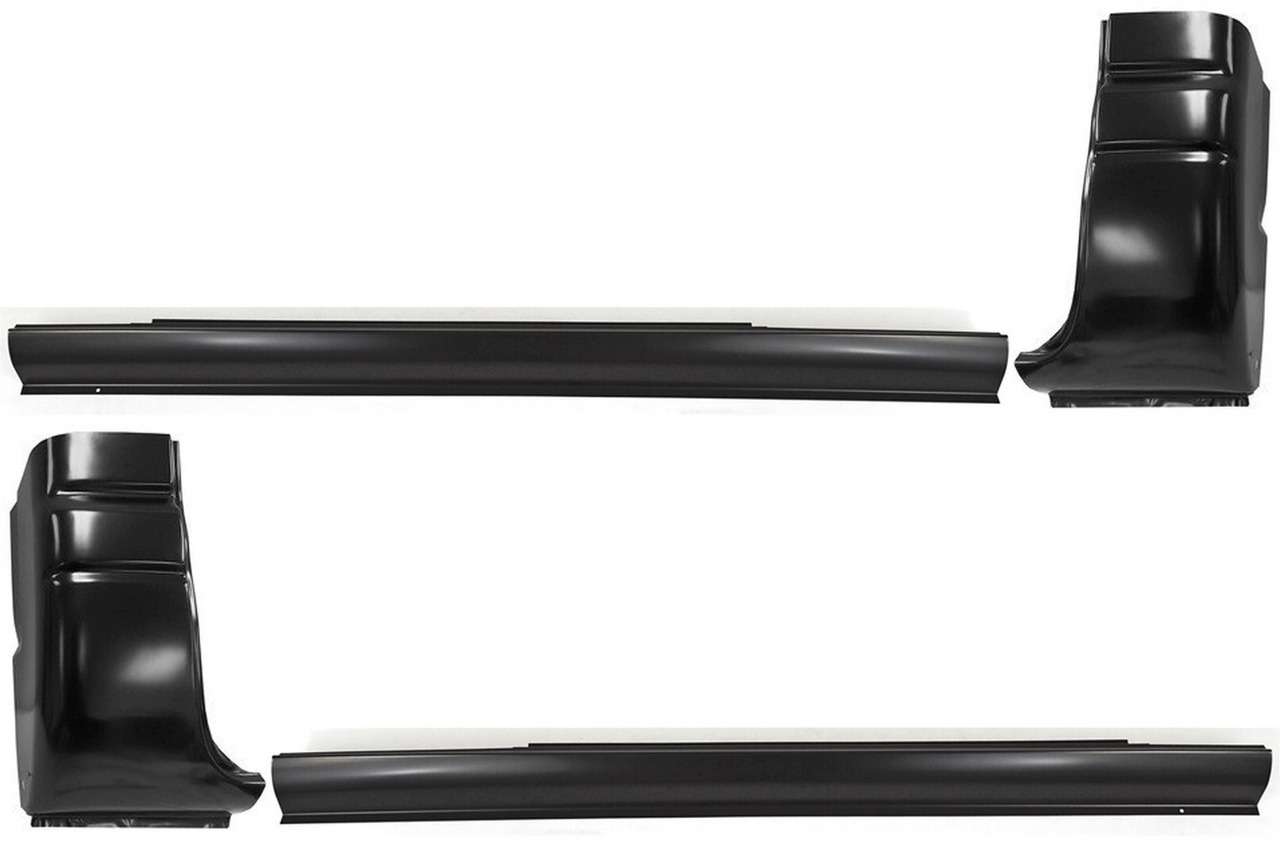 1994-2001 Dodge Ram Slip-On Outer Rocker Panel & Cab Corner 4 Piece Set (2 Door Standard Cab)