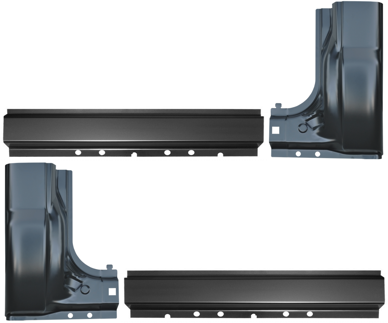 Lh & Rh -1999-2016 Superduty Pickup Rocker Panel & Cab Corner SET (2 Door Std. Cab)