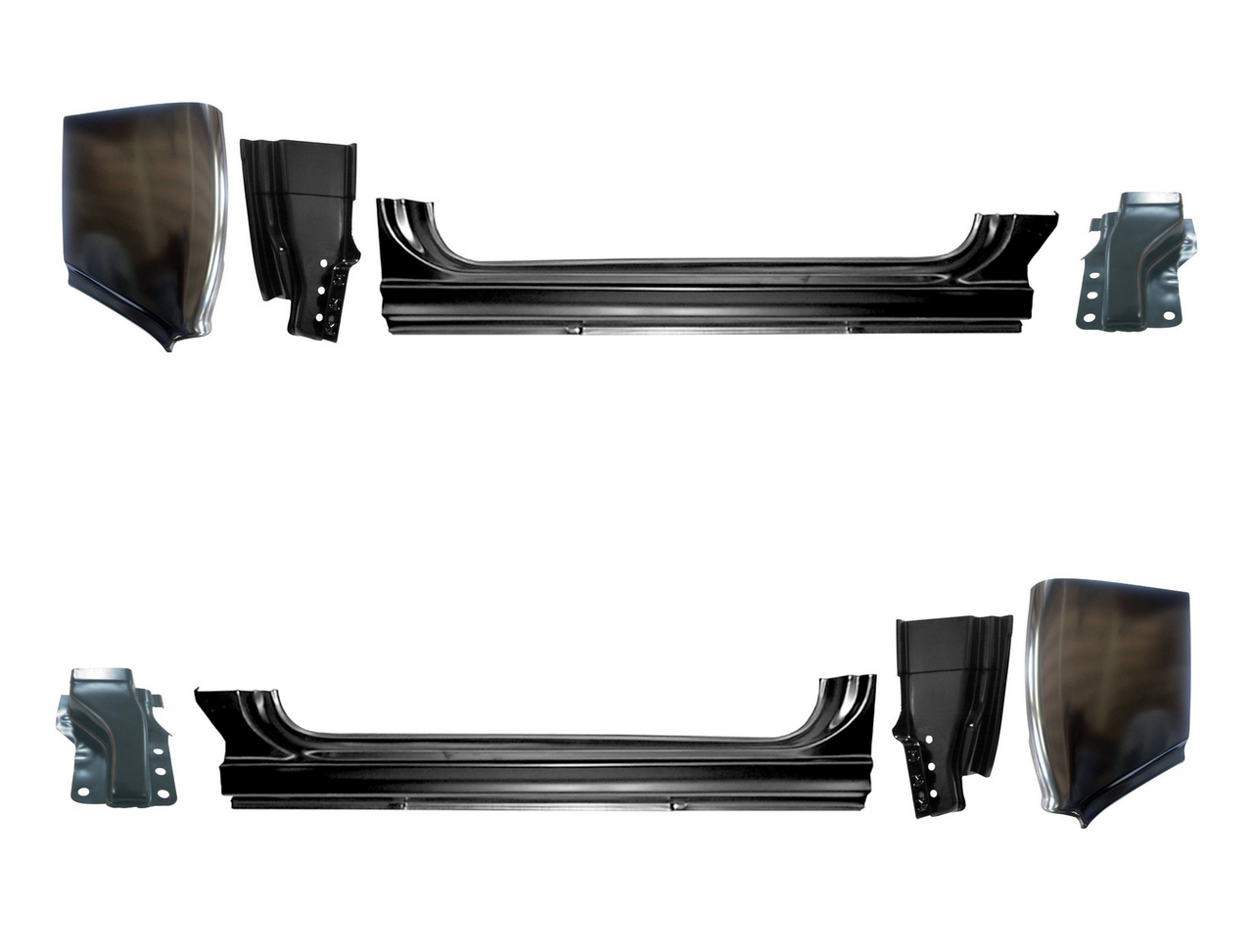 Lh & Rh -1960-1966 Chevy & Gmc Truck Oe Style Outer Rockers, Cab Corners & Pillars Set