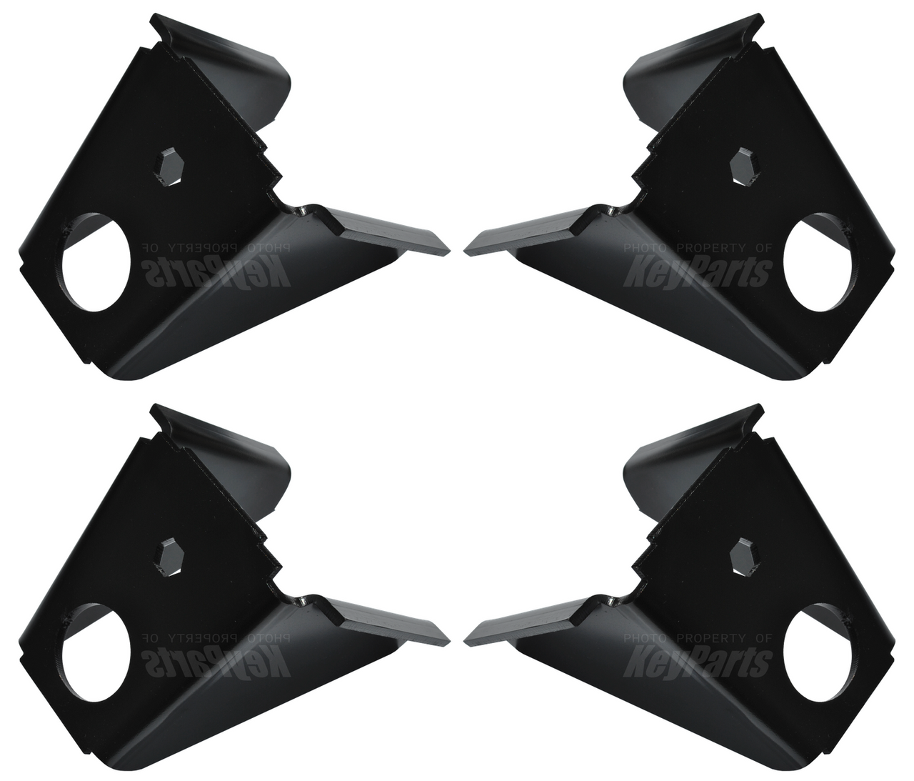 1976-1986 Jeep Wrangler Cj5 Cj7 Intermediate Frame Side Body Mount 4 Piece Set