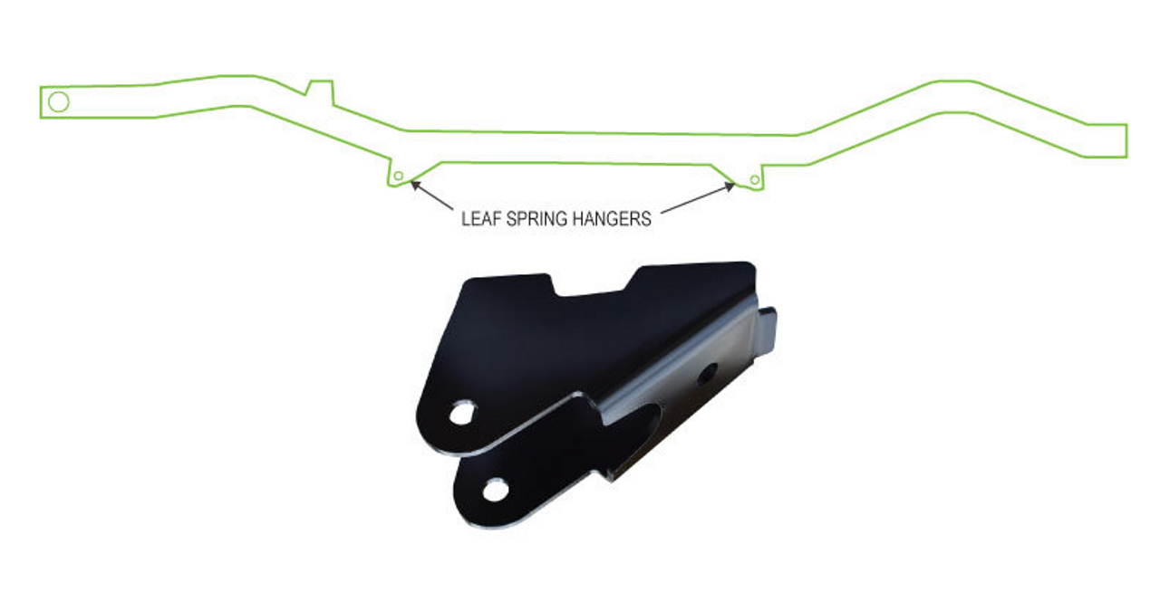 1987-1995 Jeep Wrangler YJ Leaf Spring Hanger Brackets Sold As Each