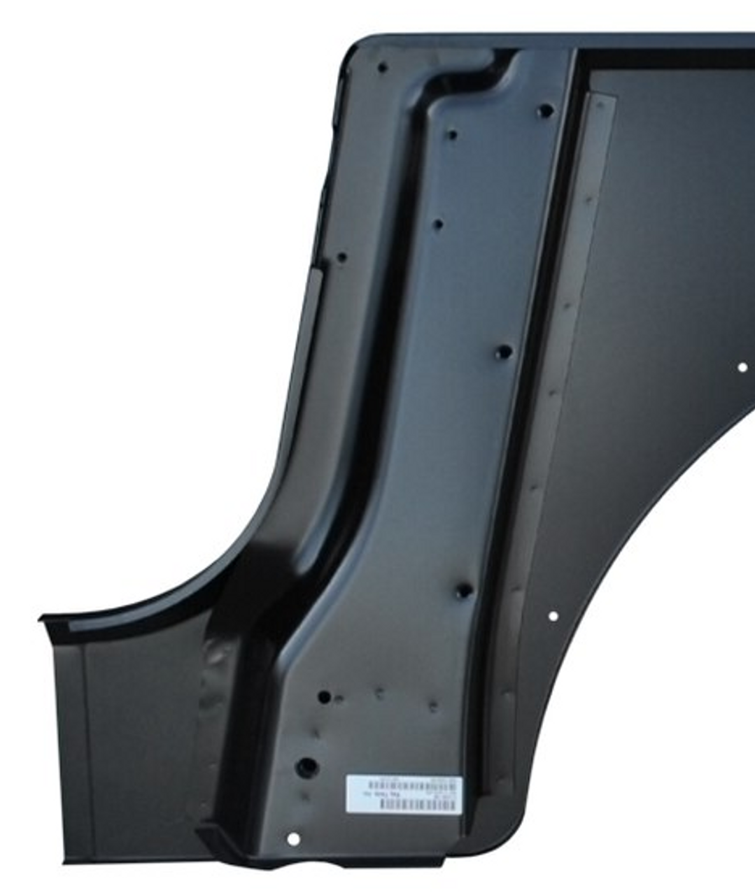 Location of brace when installed to the rear quarter panel