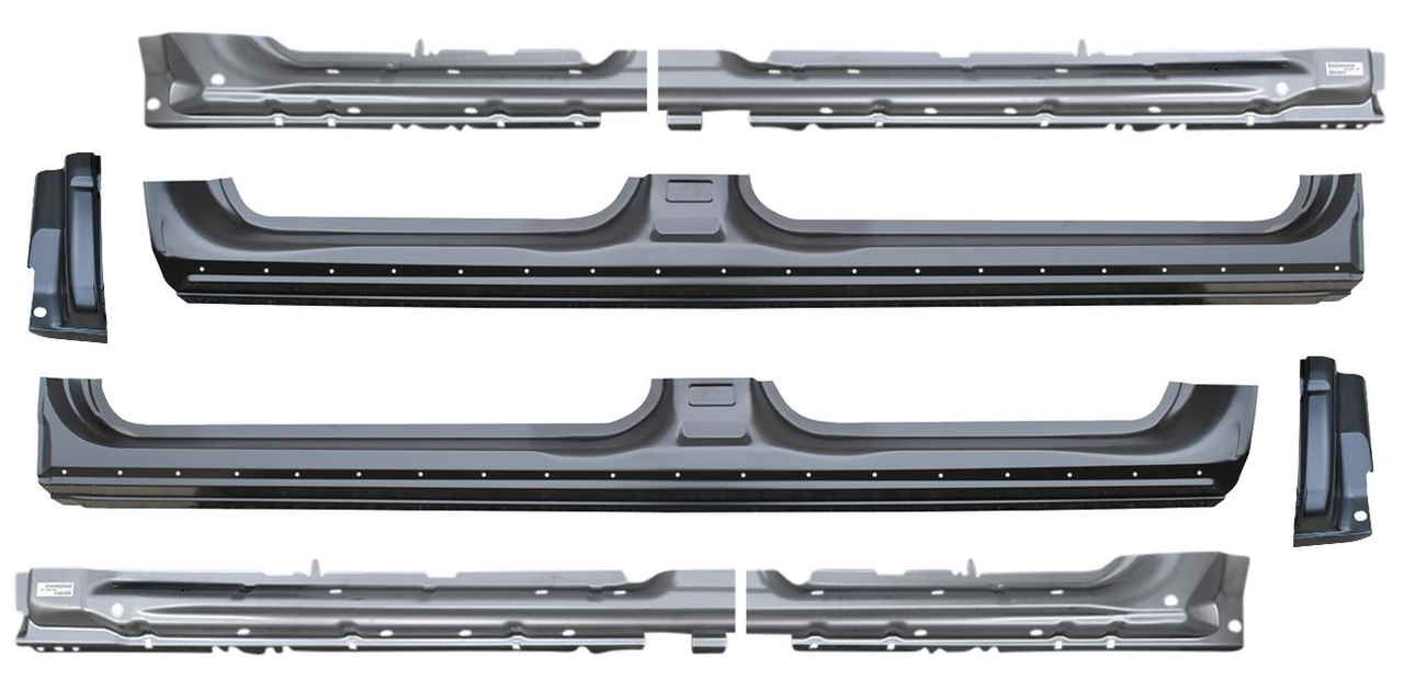 2009-2014 Ford Pickup F150 Rocker Panels, Cab Corners, Inner Supports (4 Door Crew Cab)