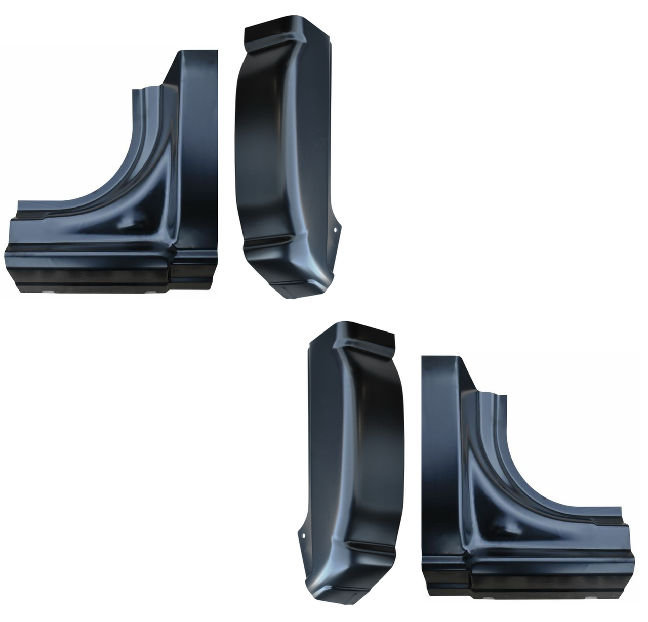 1999-2006 Chevy GMC Pickup Rocker Panel C-Pillar Cab Corner SET 4 Door Crew Cab