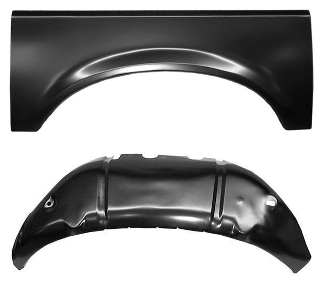 Lh Rh 1987-1998 Ford Pickup & Bronco Upper Rear Wheelarchs Outer Wheelhouses