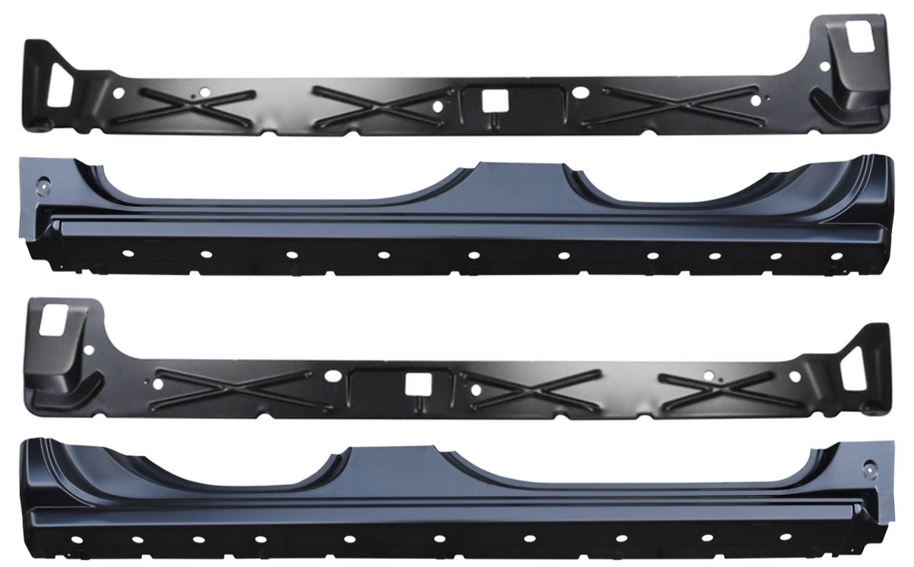 2014-2018 Chevy & Gmc Pickup Factory Style Outer/Inner Rocker Panel SET Fits 30.5 inch Wide Rear Door