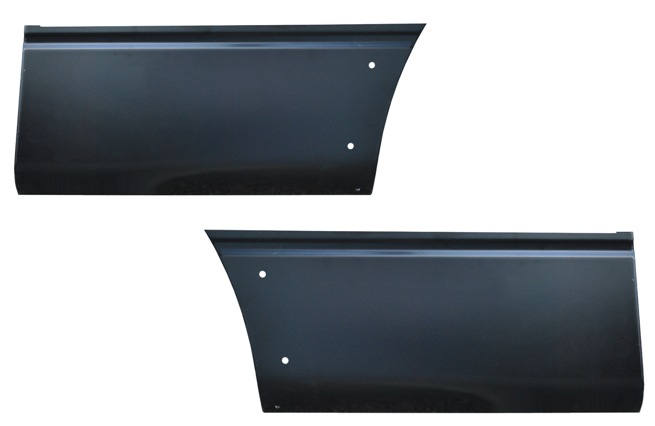 2004-2014 Ford F150 Pickup Bedside Lower Front Sections PAIR For 6'.5" Bed With Molding Holes
