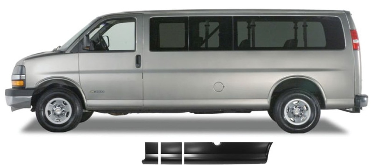 Lh 1996-2022 Express & Savana Van Rocker With Rear Quarter Front Section For 155 In. Wheelbase
