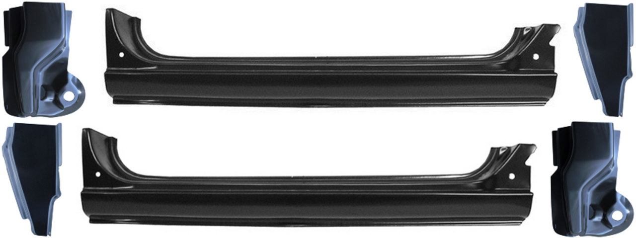 1967-1972 Chevy Gmc Truck Oe Style Outer Rocker Cab Corner Pillar Repair SET