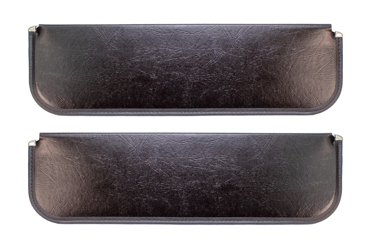 Dynacorn Black Sun Visor Set For 1955-1959 Chevy & GMC Pickup Trucks - Pair (Left & Right)