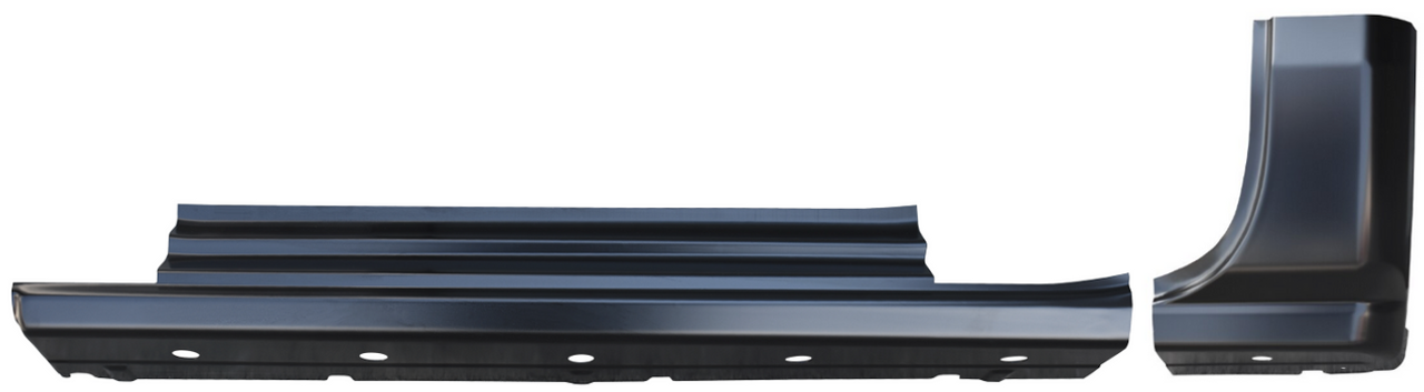 Lh 2014-2018 Chevy & Gmc Pickup Slip-on Rocker Panel With Cab Corner (2 Door Standard Cab) Lh 2014-2018 Chevy & Gmc Pickup Slip-on Rocker Panel With Cab Corner (2 Door Standard Cab)