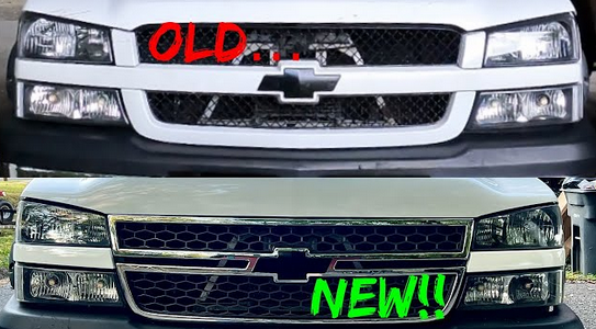 Hood - 2" Raised Cowl - 03-05 Silverado 1500 2500; 03-04 Silverado 1500HD 2500HD 3500; 03-06 Avalanche w/o Body Cladding