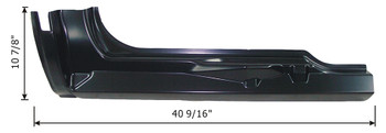 Rh - 1996-1998 Chevy & Gmc Pickup Rear Door Rocker Panel (3 Door Extended Cab)