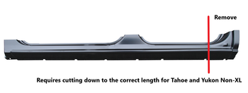 Lh 1999-2006 Chevy & Gmc Truck Full Rocker Panel-4 Door Crew Cab (1 Pc Design)