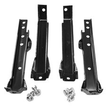 1967-1972 Chevy & Gmc Pickup Rear Bumper Bracket Kit 4Pc Set (2Wd With Rear Coil Springs)