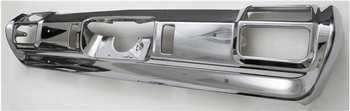 1971-1972 Cutlass Rear Chrome Bumper (Without Exhaust Holes)