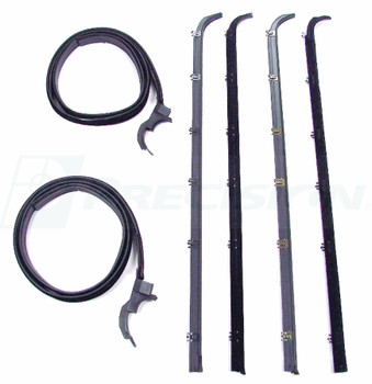 1983-1992 Ranger / Bronco Ii Window Wipes & Glass Run Channel Kit (Without Vent Window)