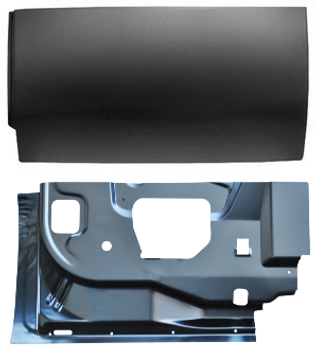 Lh - 1999-2016 Ford Superduty Rear Door Inner Bottom & Lower Door Skin Set (4 Door Extended Cab)