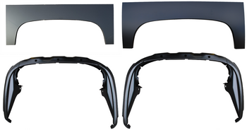 2007-2013 Chevy Silverado Pickup Rear Upper Arches & Outer Wheelhouses SET