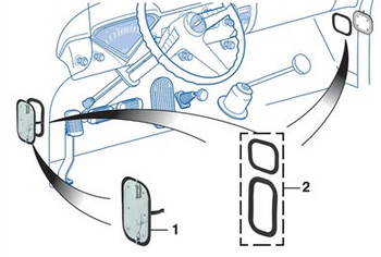 Rh 1955-1959 Chevy Gmc Truck Kick Panel Vent Door With Seal