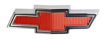 1967-1968 Chevy Truck Red & Chrome Bowtie Grill Emblem