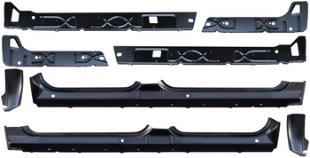 2007-2013 Chevy & Gmc Pickup Inner / Outer Rocker Panel & Cab Corner Set (4 Door Crew Cab)