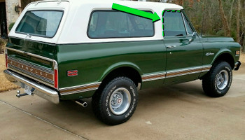 1969-1972 Chevy Blazer & Gmc Jimmy Roofrail Weatherstrip Seals  (Sold As A Pair)