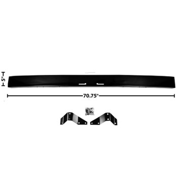 1953-1956 Ford Pickup Painted EDP Steel Front Bumper With Brackets