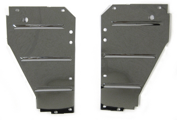 Lh Rh 1955 Chevy Bel Air Chrome Radiator Support Baffles Sold As A Pair