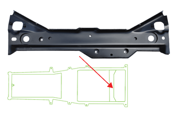 1997-2006 Wrangler TJ Gas Tank Support Frame Cross Member