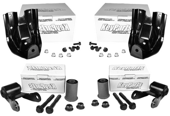 Lh Rh 1988-1998 Chevy Gmc Pickup Rear Leaf Spring Hanger Shackle Set 2wd C1500 C2500