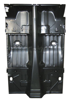 1967-1969 Camaro Firebird Coupe Complete Floor With Braces Tubbed For Wider Wheel Wells