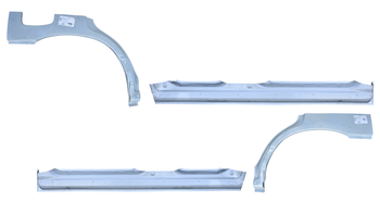 2002-2008 Subaru Forester 4 Door Outer Rocker Panel & Wheel Arch SET