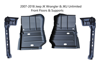 2007-2018 Jeep JK Wrangler & JKU Unlimited Front Floors & Supports