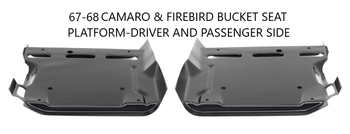 1967-68 Camaro Firebird Seat Frame Floor Supports Coupe & Convertible
