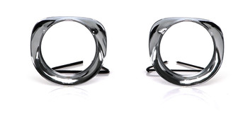 1955-1957 Chevy & Gmc Pickup Chrome Headlight Bezels (Sold As A Pair)