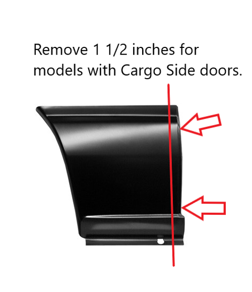 Rh 1992-2016 Econoline Van Rear Quarter-Front Section