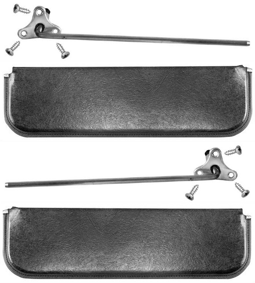 1947-1953 Chevy & Gmc Pickup Sun Visor Set ~ Black