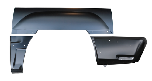 Lh - 2002-2006 Chevy Avalanche Rear Quarter Repair Sections (With Side Body Cladding) Lh - 2002-2006 Chevy Avalanche Rear Quarter Repair Sections (With Side Body Cladding)